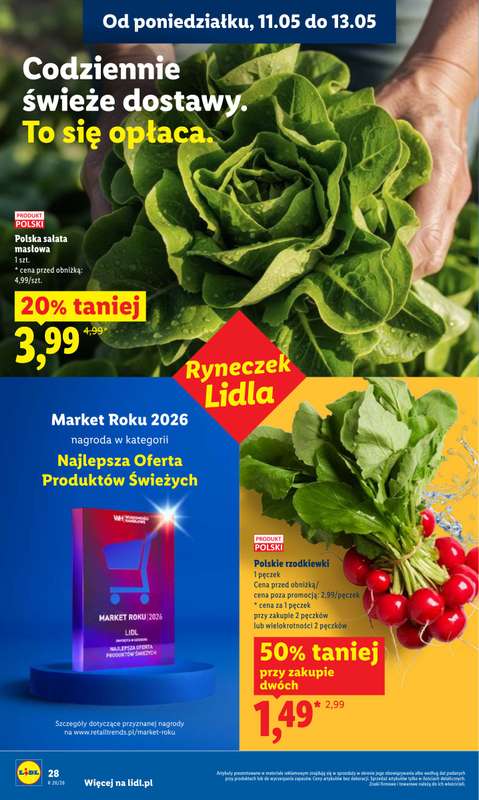 Lidl - gazetka promocyjna Oferta od poniedziałku od poniedziałku 11.05 do środy 13.05 - strona 28
