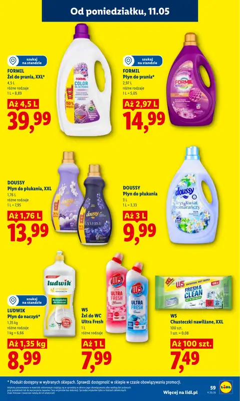 Lidl - gazetka promocyjna Oferta od poniedziałku od poniedziałku 11.05 do środy 13.05 - strona 59