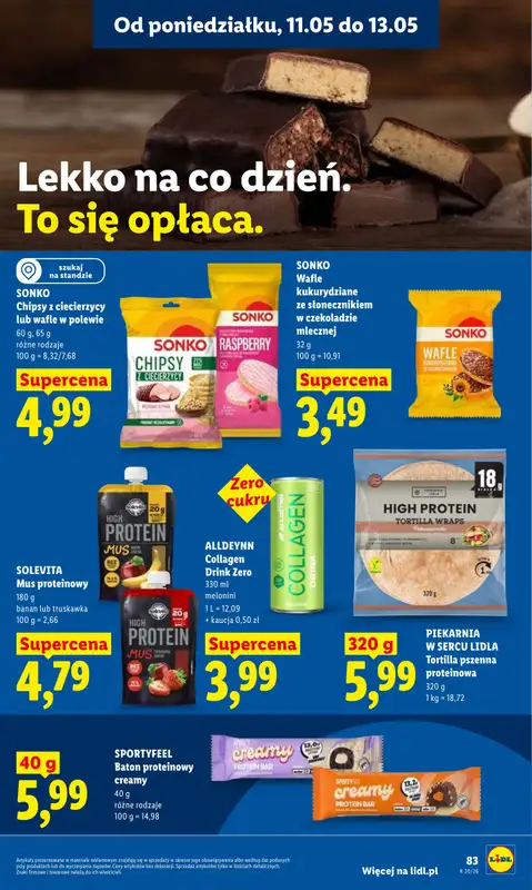 Lidl - gazetka promocyjna Oferta od poniedziałku od poniedziałku 11.05 do środy 13.05 - strona 85