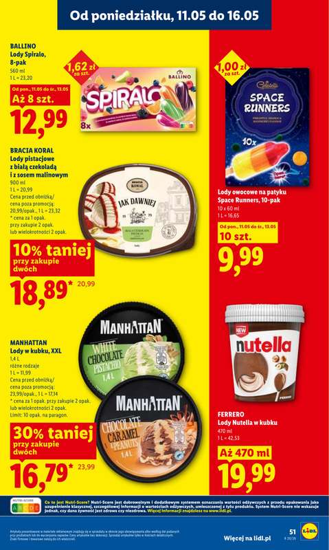 Lidl - gazetka promocyjna Oferta od poniedziałku od poniedziałku 11.05 do środy 13.05 - strona 51