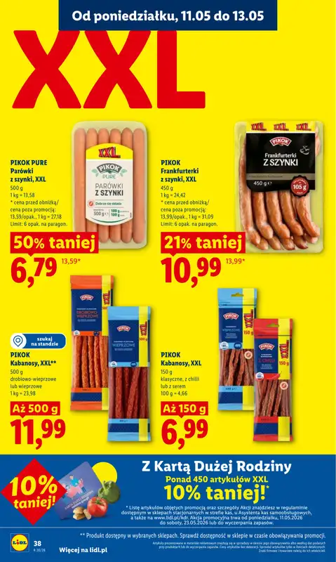 Lidl - gazetka promocyjna Oferta od poniedziałku od poniedziałku 11.05 do środy 13.05 - strona 38