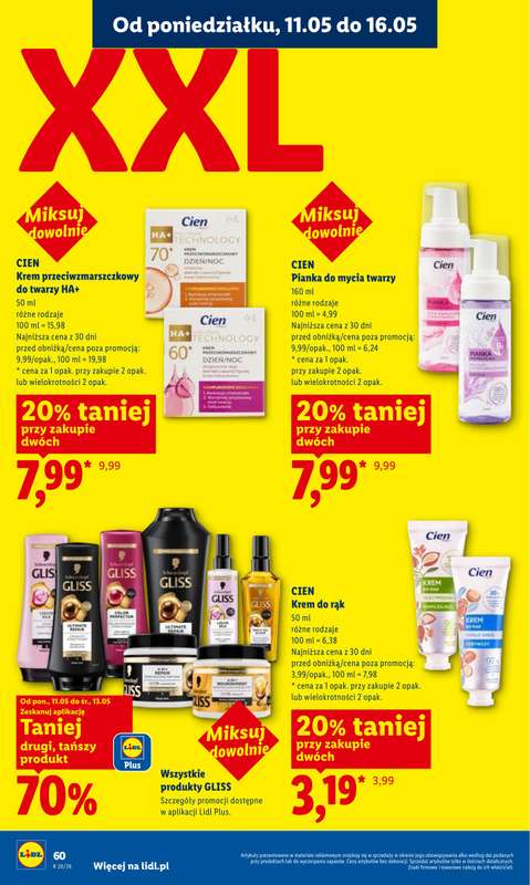 Lidl - gazetka promocyjna Oferta od poniedziałku od poniedziałku 11.05 do środy 13.05 - strona 60
