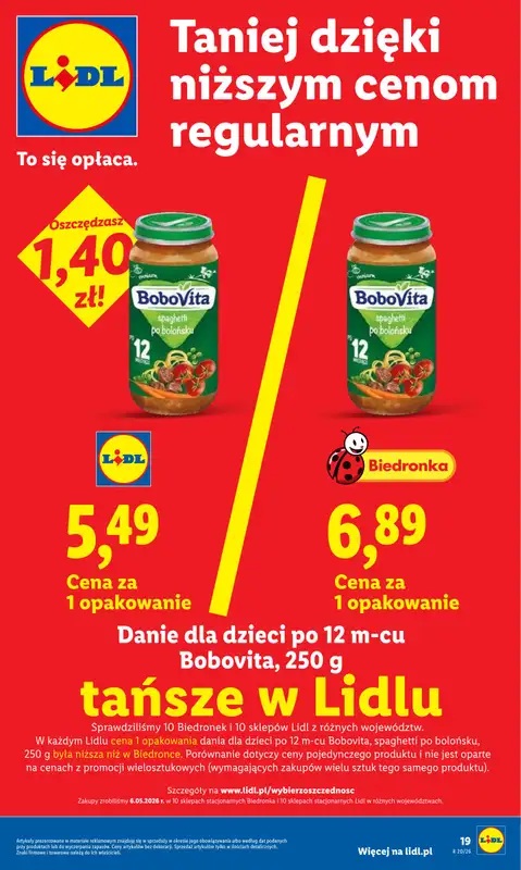 Lidl - gazetka promocyjna Oferta od poniedziałku od poniedziałku 11.05 do środy 13.05 - strona 19