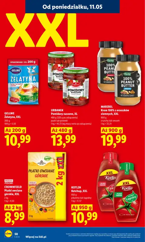Lidl - gazetka promocyjna Oferta od poniedziałku od poniedziałku 11.05 do środy 13.05 - strona 58