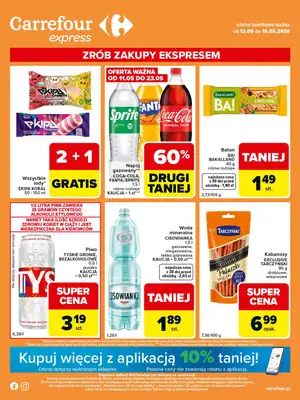 Carrefour Express - gazetka promocyjna Gazetka Express od wtorku 12.05 do poniedziałku 18.05