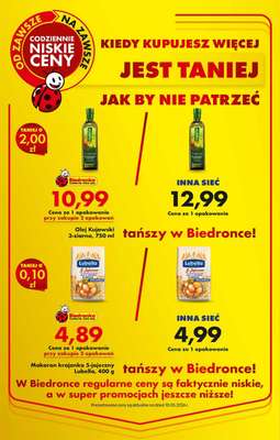 Biedronka - gazetka promocyjna Kupujesz więcej, jest taniej od poniedziałku 11.05 do soboty 16.05