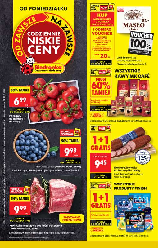 Biedronka - gazetka promocyjna Od poniedziałku od poniedziałku 11.05 do soboty 16.05