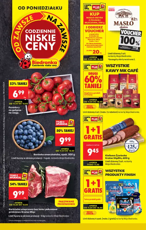 Biedronka - gazetka promocyjna Od poniedziałku  
