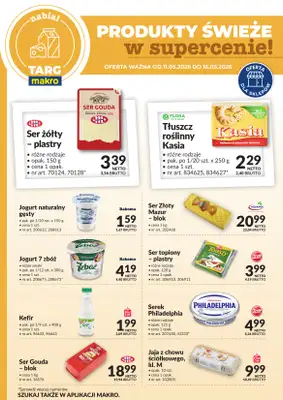 Makro - gazetka promocyjna Targ MAKRO - oferta świeża w super cenach! od poniedziałku 11.05 do soboty 16.05