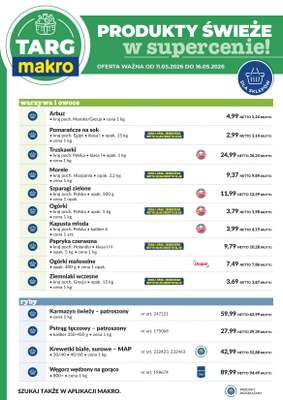 Makro - gazetka promocyjna Targ MAKRO - oferta świeża w super cenach! od poniedziałku 11.05 do soboty 16.05 - strona 6