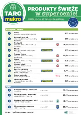 Makro - gazetka promocyjna Targ MAKRO - oferta świeża w super cenach! od poniedziałku 11.05 do soboty 16.05 - strona 6