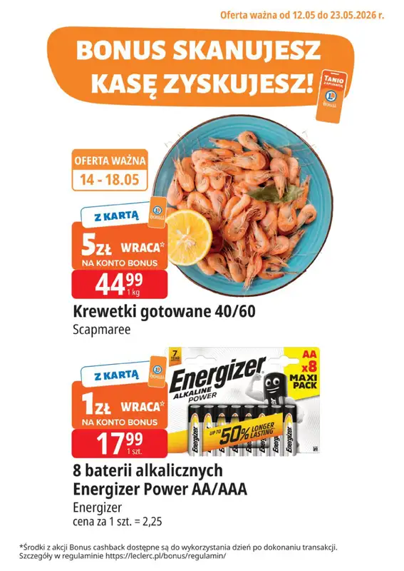 Leclerc - gazetka promocyjna Kupuj tanio z bonus od wtorku 12.05 do soboty 23.05 - strona 16