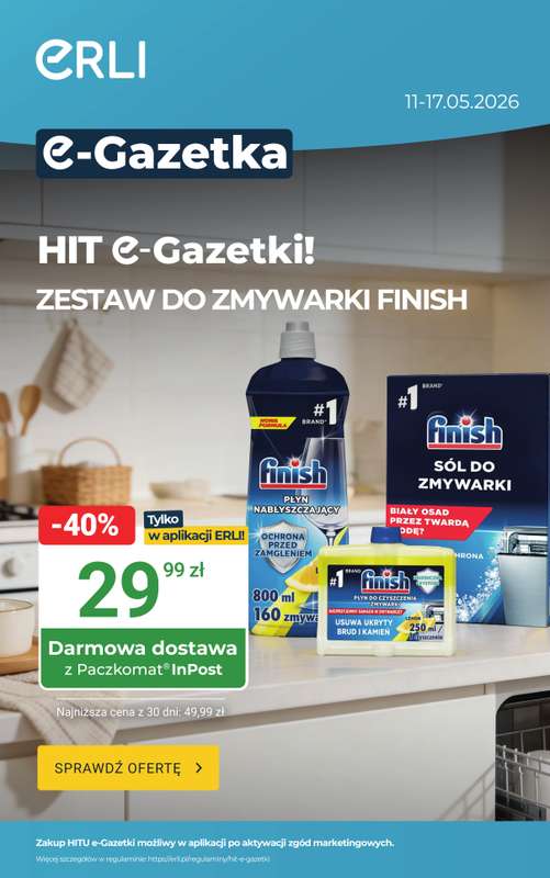 ERLI - gazetka promocyjna Twoje codzienne zakupy z dostawą? To się opłaca! od poniedziałku 11.05 do niedzieli 17.05
