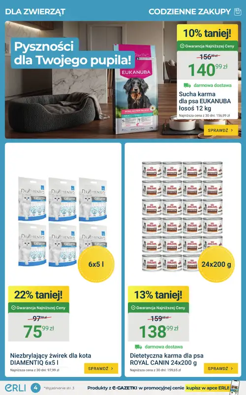 ERLI - gazetka promocyjna Twoje codzienne zakupy z dostawą? To się opłaca! od poniedziałku 11.05 do niedzieli 17.05 - strona 4