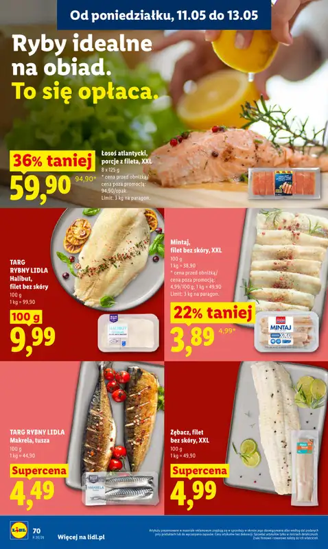 Lidl - gazetka promocyjna Oferta od poniedziałku od poniedziałku 11.05 do środy 13.05 - strona 70