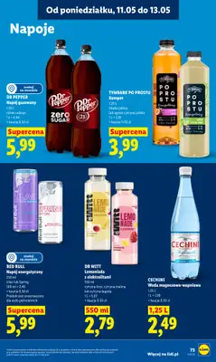 Lidl - gazetka promocyjna Oferta od poniedziałku od poniedziałku 11.05 do środy 13.05 - strona 73