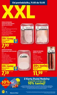 Lidl - gazetka promocyjna Oferta od poniedziałku od poniedziałku 11.05 do środy 13.05 - strona 40