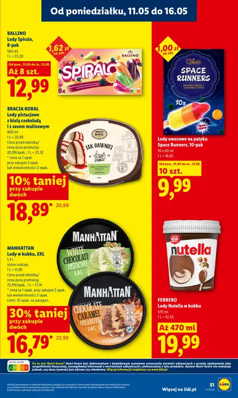 Lidl - gazetka promocyjna Oferta od poniedziałku od poniedziałku 11.05 do środy 13.05 - strona 51