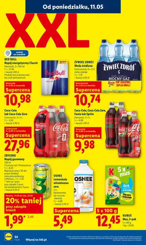 Lidl - gazetka promocyjna Oferta od poniedziałku od poniedziałku 11.05 do środy 13.05 - strona 54
