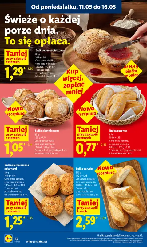 Lidl - gazetka promocyjna Oferta od poniedziałku od poniedziałku 11.05 do środy 13.05 - strona 62