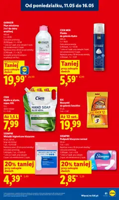 Lidl - gazetka promocyjna Oferta od poniedziałku od poniedziałku 11.05 do środy 13.05 - strona 61