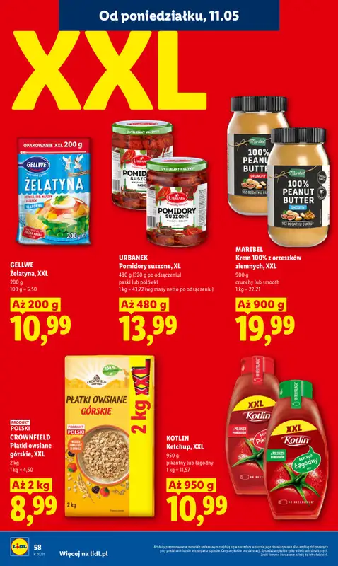 Lidl - gazetka promocyjna Oferta od poniedziałku od poniedziałku 11.05 do środy 13.05 - strona 58
