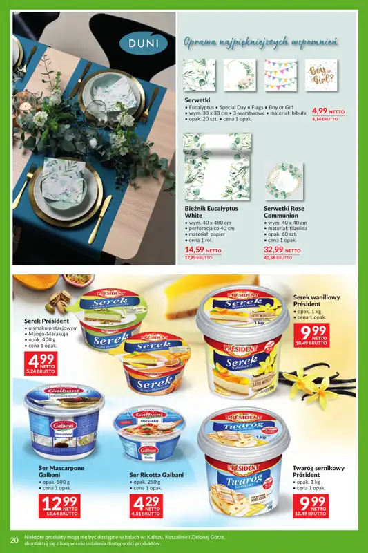 Makro - gazetka promocyjna Katalog Uroczystości od wtorku 12.05 do poniedziałku 08.06 - strona 20