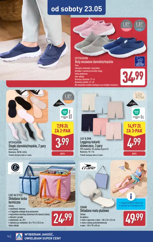 Aldi - gazetka promocyjna Aldi ma to coś! od środy 20.05 do soboty 23.05 - strona 14