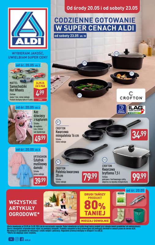 Aldi - gazetka promocyjna Aldi ma to coś! od środy 20.05 do soboty 23.05