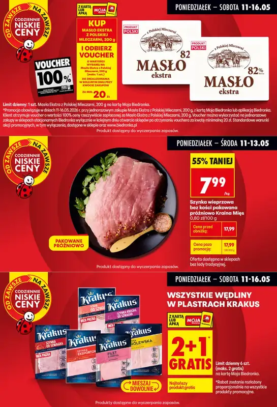 Biedronka - gazetka promocyjna Biedronkowe oszczędności od poniedziałku 11.05 do środy 13.05 - strona 5