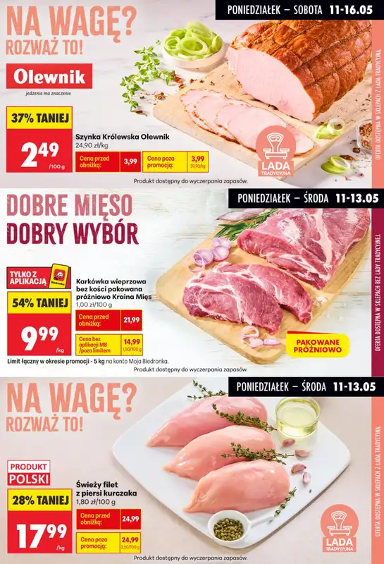 Biedronka - gazetka promocyjna Biedronkowe oszczędności od poniedziałku 11.05 do środy 13.05 - strona 4