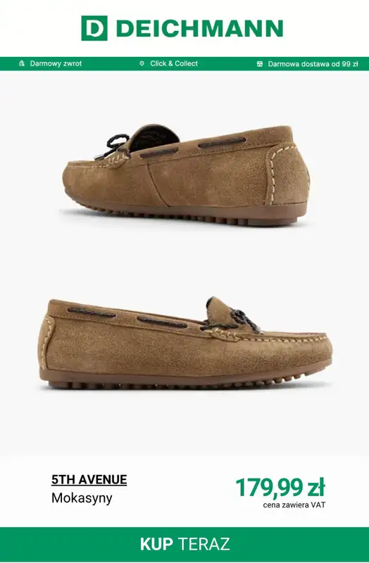 Deichmann - gazetka promocyjna Mokasyny damskie od poniedziałku 11.05  - strona 11