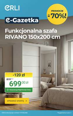 ERLI - gazetka promocyjna Wyposaż dom taniej z ERLI! od środy 13.05 do niedzieli 17.05