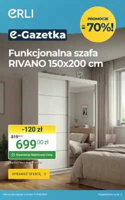 ERLI - gazetka promocyjna Wyposaż dom taniej z ERLI! od środy 13.05 do niedzieli 17.05