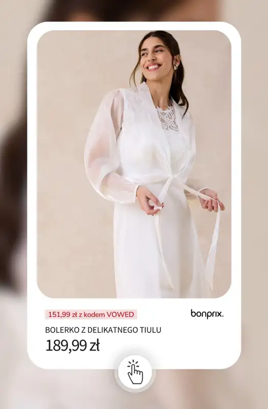 bonprix - gazetka promocyjna -20% na produkty ŚLUBNE i WESELNE + darmowa dostawa! od poniedziałku 11.05 do środy 13.05 - strona 18