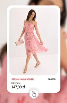 bonprix - gazetka promocyjna -20% na produkty ŚLUBNE i WESELNE + darmowa dostawa! od poniedziałku 11.05 do środy 13.05 - strona 15