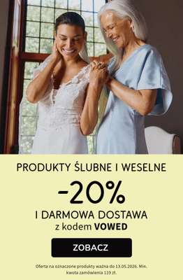 bonprix - gazetka promocyjna -20% na produkty ŚLUBNE i WESELNE + darmowa dostawa! od poniedziałku 11.05 do środy 13.05