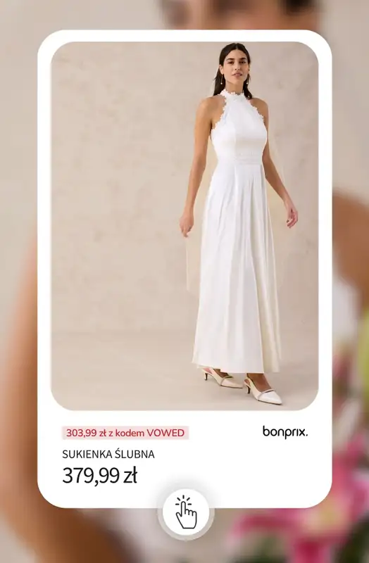 bonprix - gazetka promocyjna -20% na produkty ŚLUBNE i WESELNE + darmowa dostawa! od poniedziałku 11.05 do środy 13.05 - strona 12