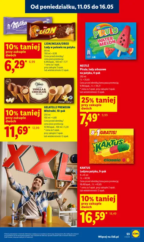 Lidl - gazetka promocyjna Oferta od poniedziałku od poniedziałku 11.05 do środy 13.05 - strona 53