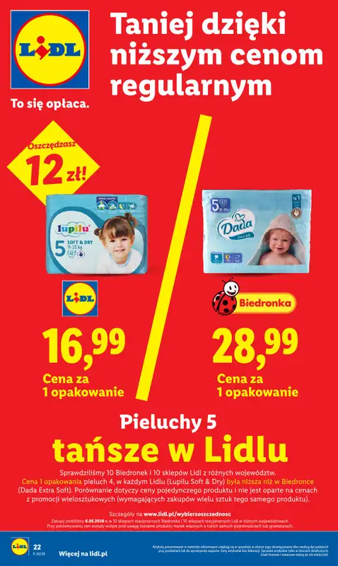 Lidl - gazetka promocyjna Oferta od poniedziałku od poniedziałku 11.05 do środy 13.05 - strona 22