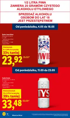 Lidl - gazetka promocyjna Oferta od poniedziałku od poniedziałku 11.05 do środy 13.05 - strona 12