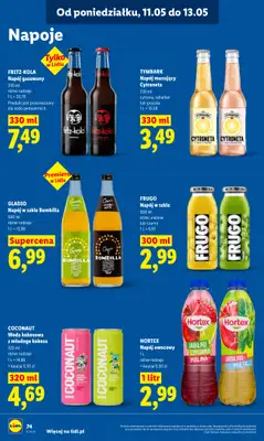 Lidl - gazetka promocyjna Oferta od poniedziałku od poniedziałku 11.05 do środy 13.05 - strona 74