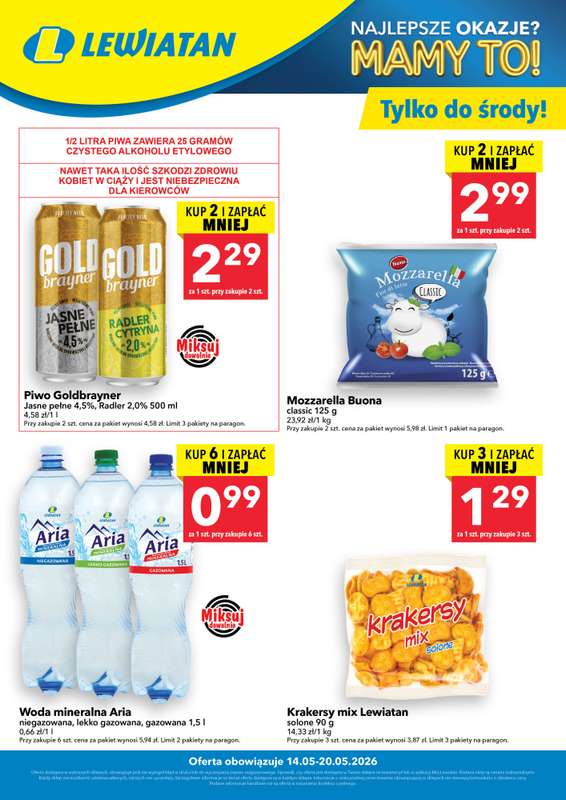 LEWIATAN - gazetka promocyjna W wielopakach taniej! od czwartku 14.05 do środy 20.05