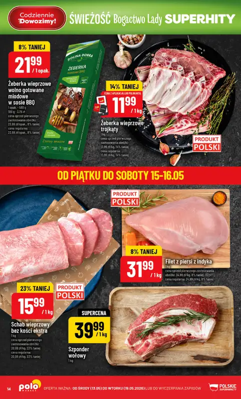 POLOmarket - gazetka promocyjna Gazetka od środy 13.05 do wtorku 19.05 - strona 14