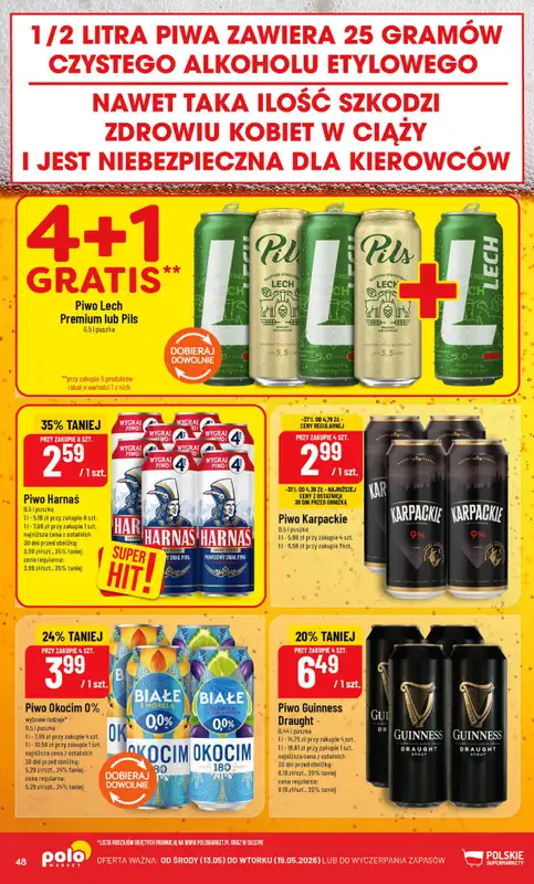 POLOmarket - gazetka promocyjna Gazetka od środy 13.05 do wtorku 19.05 - strona 48