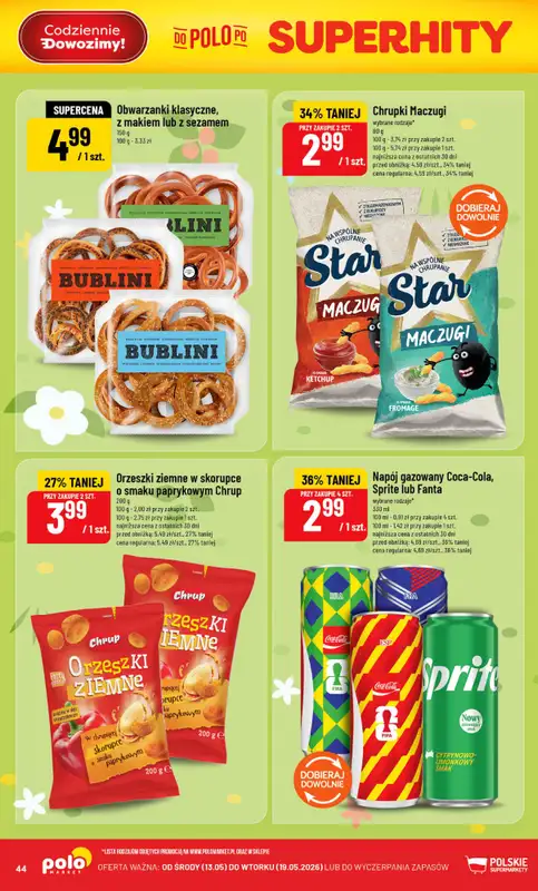 POLOmarket - gazetka promocyjna Gazetka od środy 13.05 do wtorku 19.05 - strona 44
