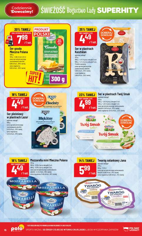 POLOmarket - gazetka promocyjna Gazetka od środy 13.05 do wtorku 19.05 - strona 16