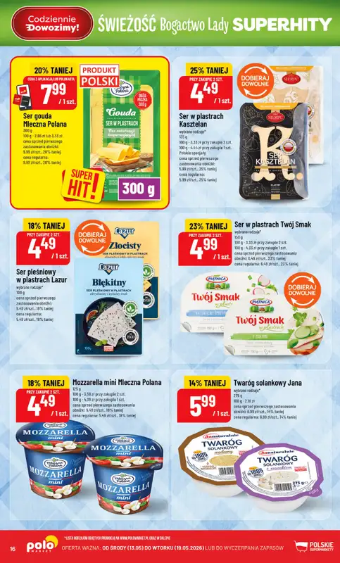 POLOmarket - gazetka promocyjna Gazetka od środy 13.05 do wtorku 19.05 - strona 16