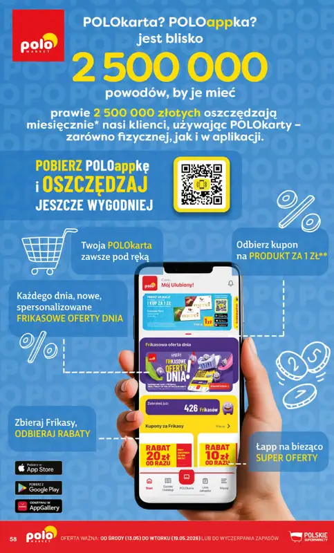 POLOmarket - gazetka promocyjna Gazetka od środy 13.05 do wtorku 19.05 - strona 58