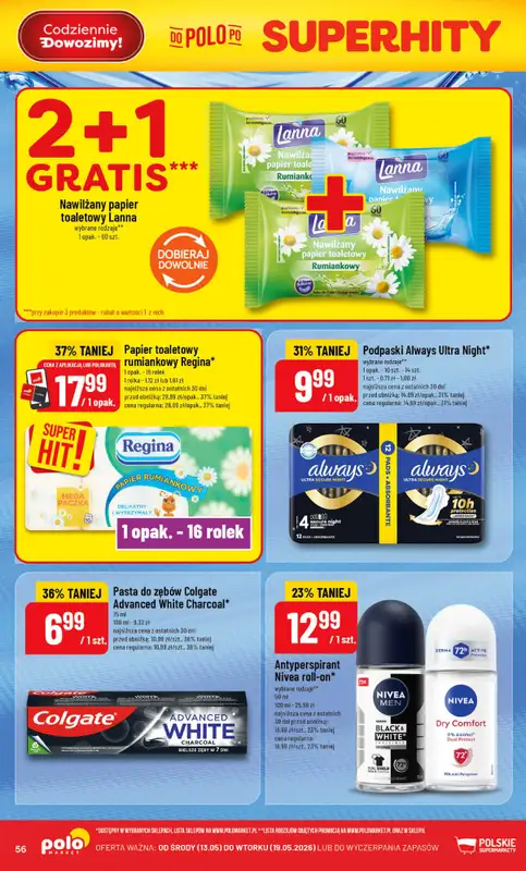 POLOmarket - gazetka promocyjna Gazetka od środy 13.05 do wtorku 19.05 - strona 56